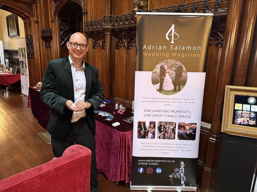Adrian Salamon The Yorkshire Magician at Allerton Castle Wedding Fayre