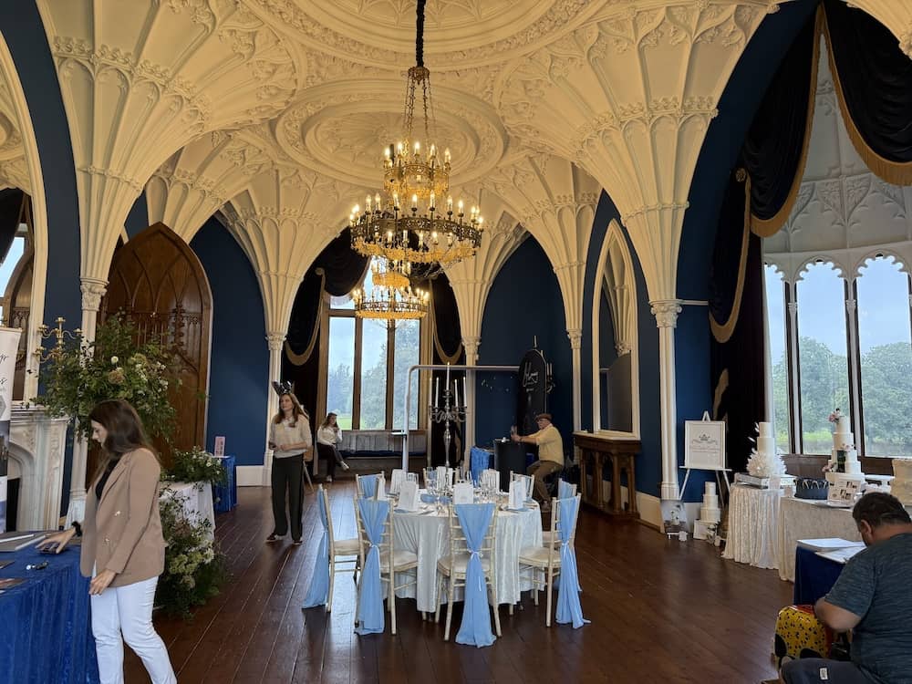 Wedding ceremony room inside Allerton Castle