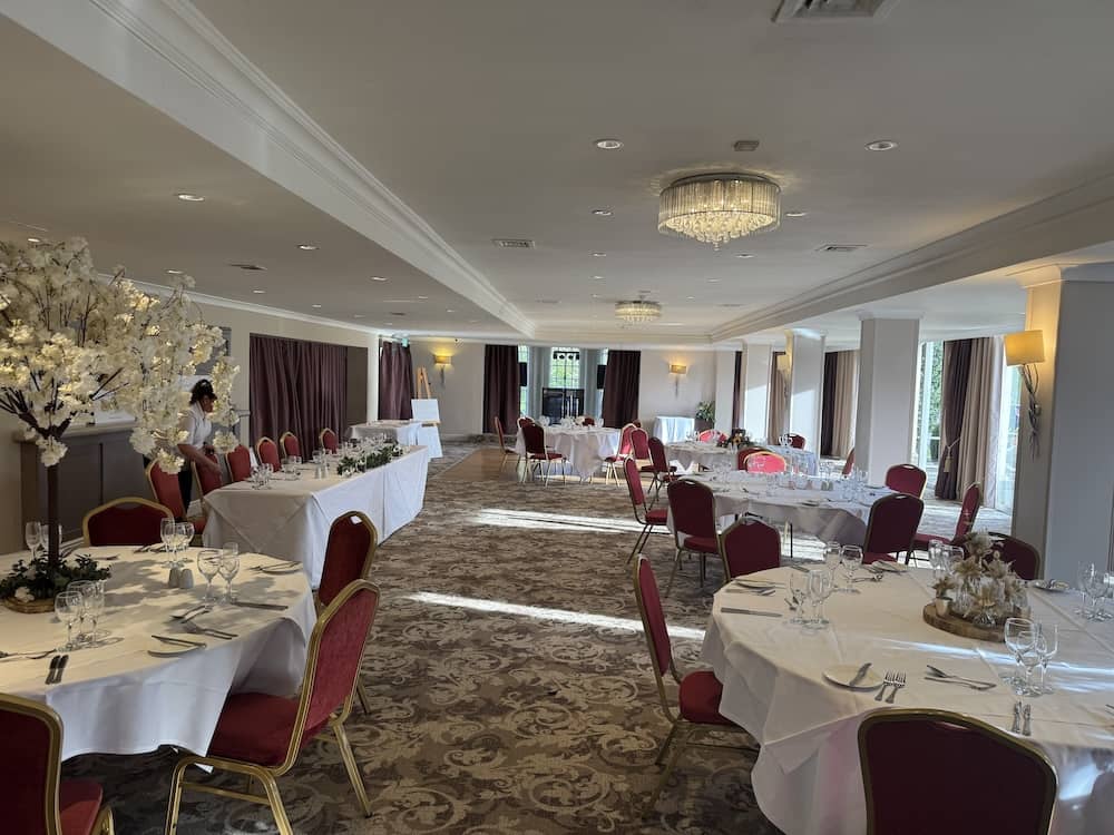 Wedding decor by Treasured Occasions at The Bridge Hotel