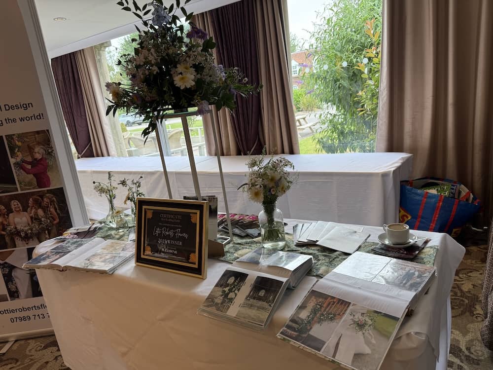 Wedding flowers by Lottie Roberts Flowers at The Bridge