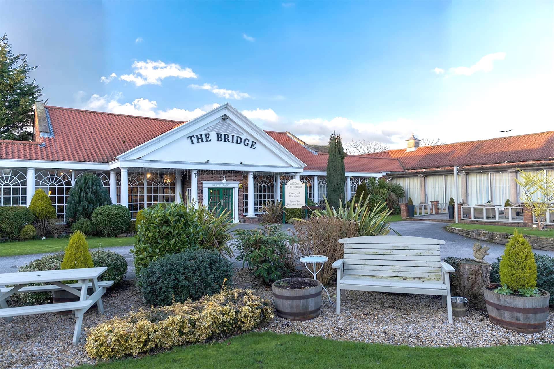 Magic Mirror photo booth setup at The Bridge for a wedding reception