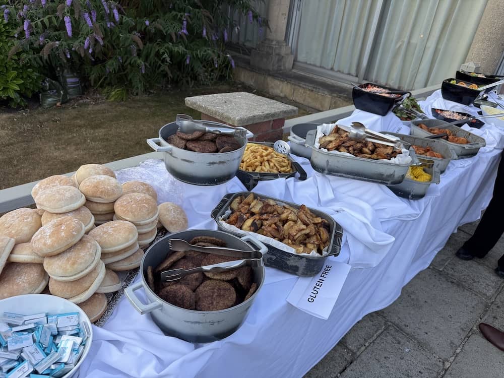 Wedding BBQ food served by The Bridge
