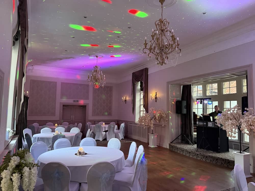 Candlelit wedding reception in the Walshford Suite at The Bridge