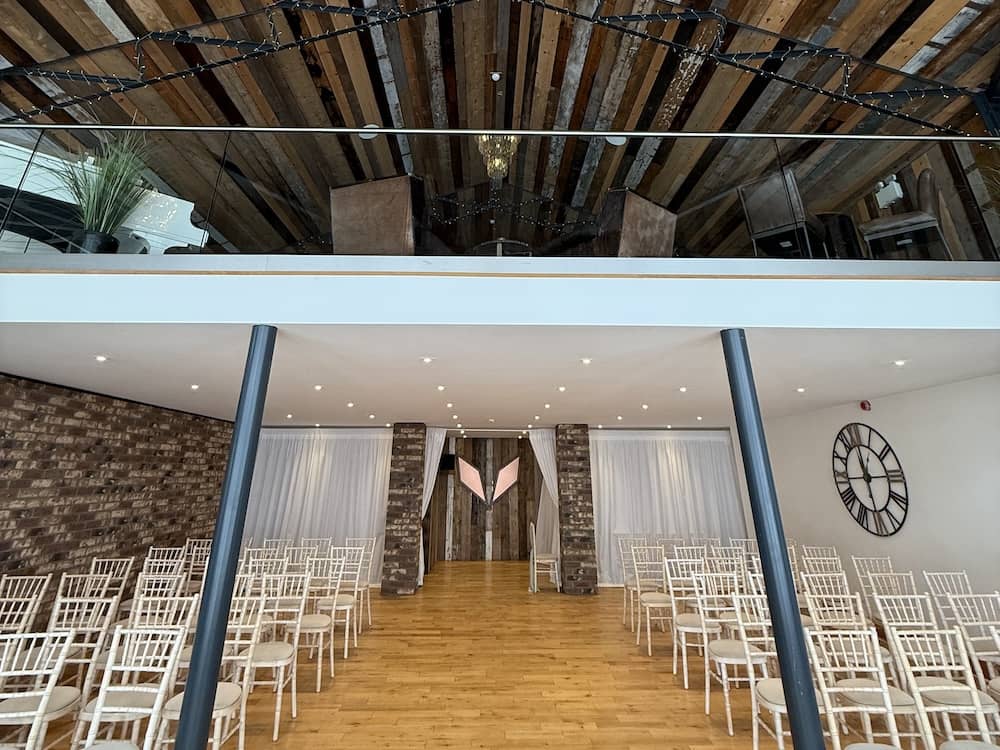 Bunny Hill wedding barn interior
