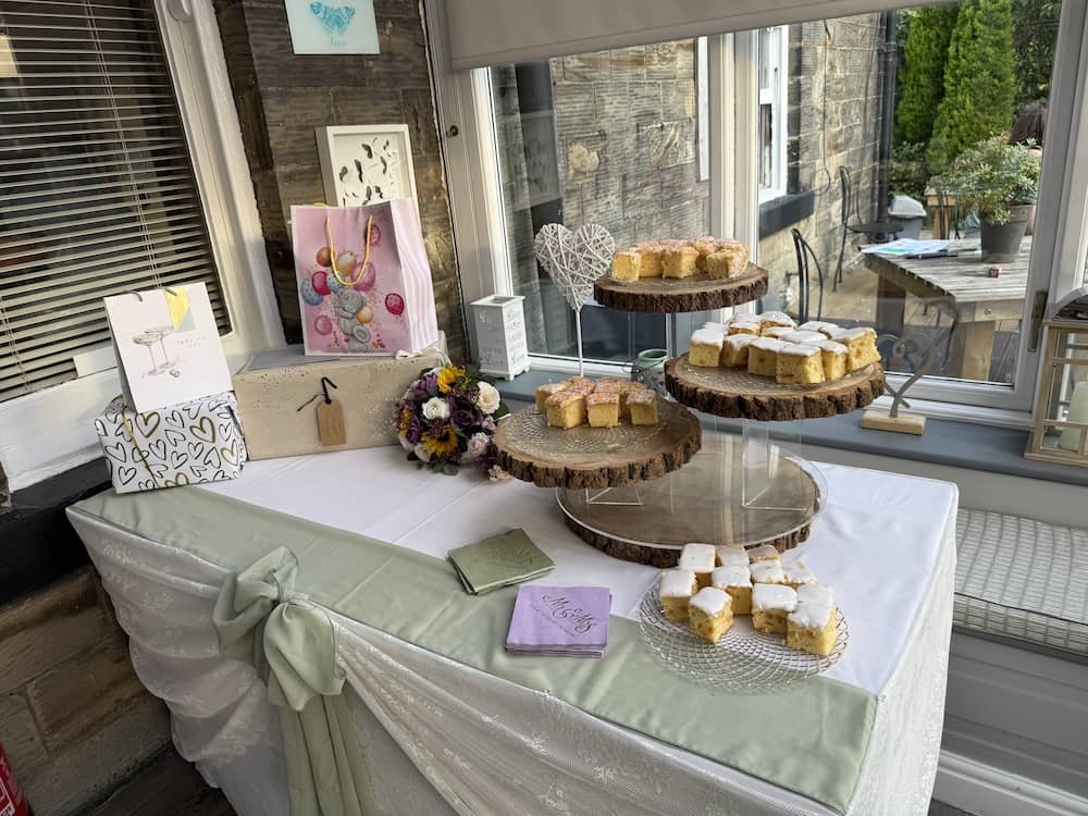 Wedding details at Dean and Kay's Dimplewell Lodge wedding