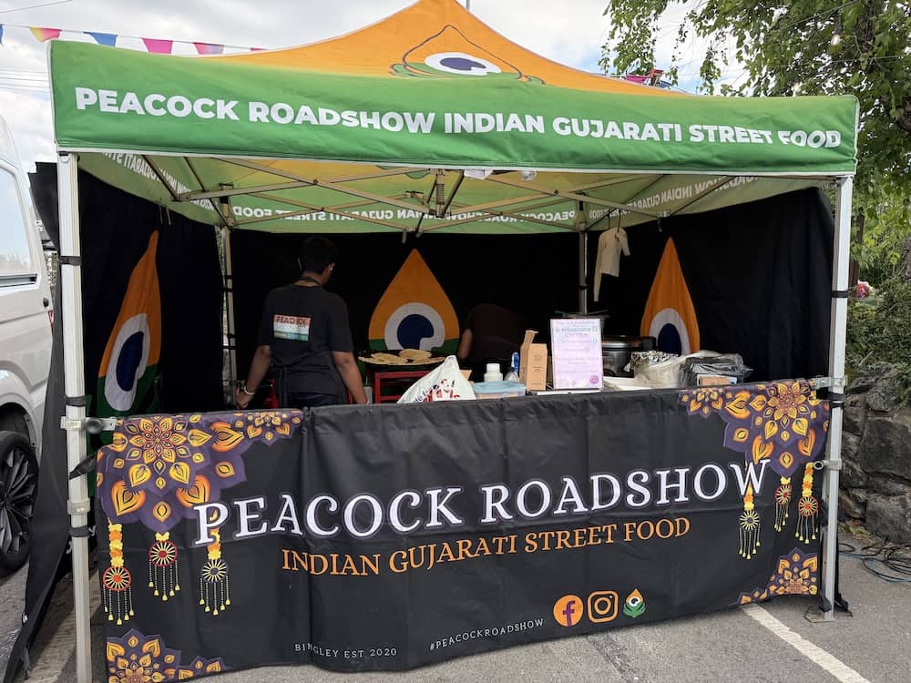 Peacock Roadshow Indian Gujarati Street Food at Eldwick Memorial Hall