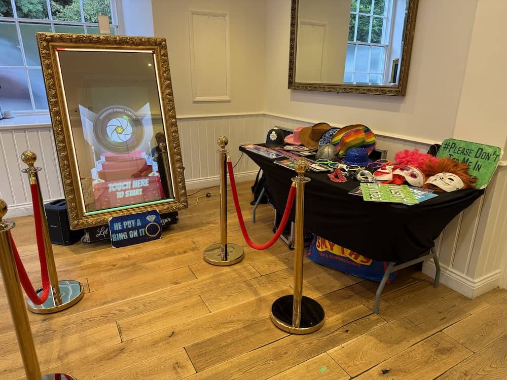 Yorkshire Magic Mirror ready for guests at the Lord of the Rings wedding