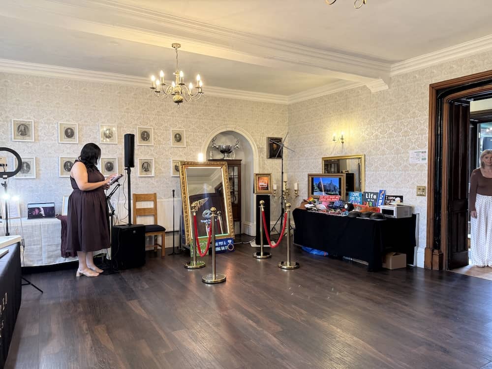 Dining room inside Hodroyd Hall