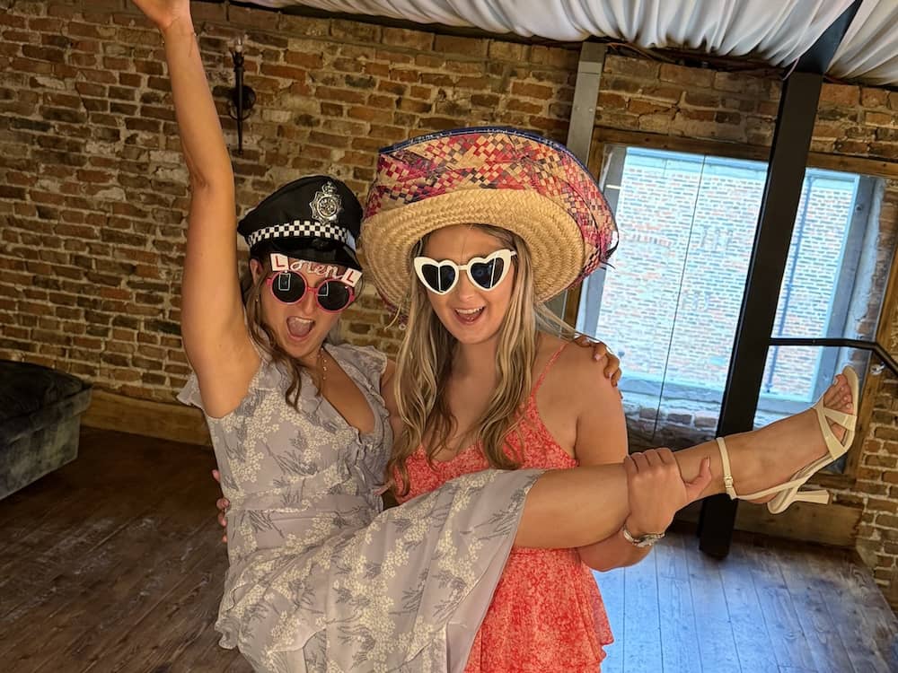 Guests dancing during Hornington Manor wedding reception