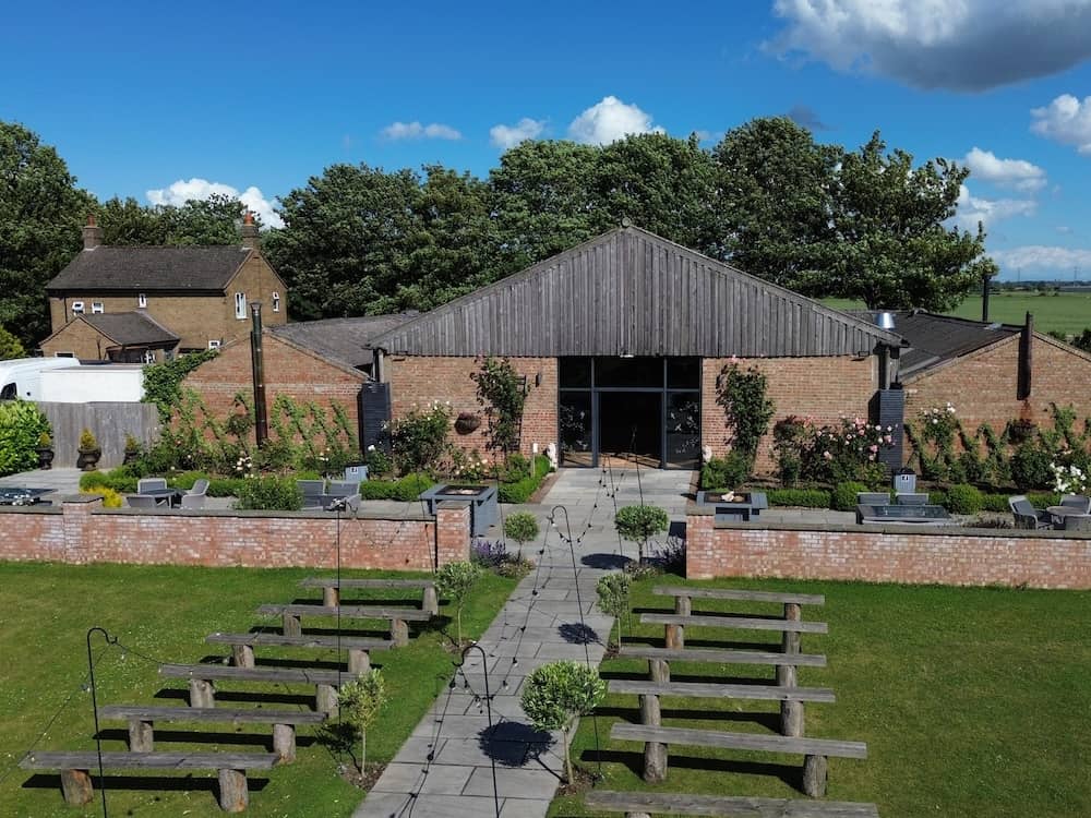Drone view of Beverley Barn during the Magic Mobile launch event