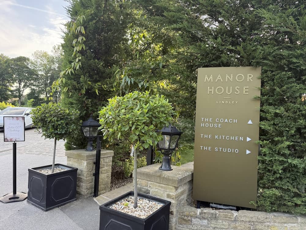 Exterior of Manor House Lindley in Huddersfield