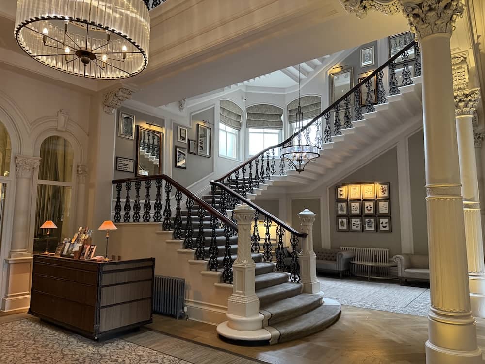 Grand staircase inside The Milner York