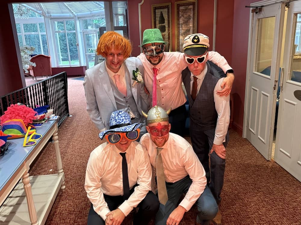 Kev and friends using the Magic Mirror