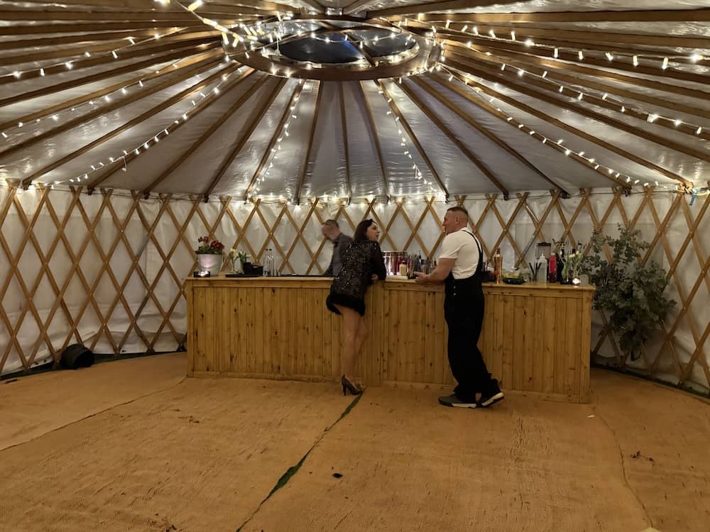 Magic Mirror photographs at different stages of a wedding evening