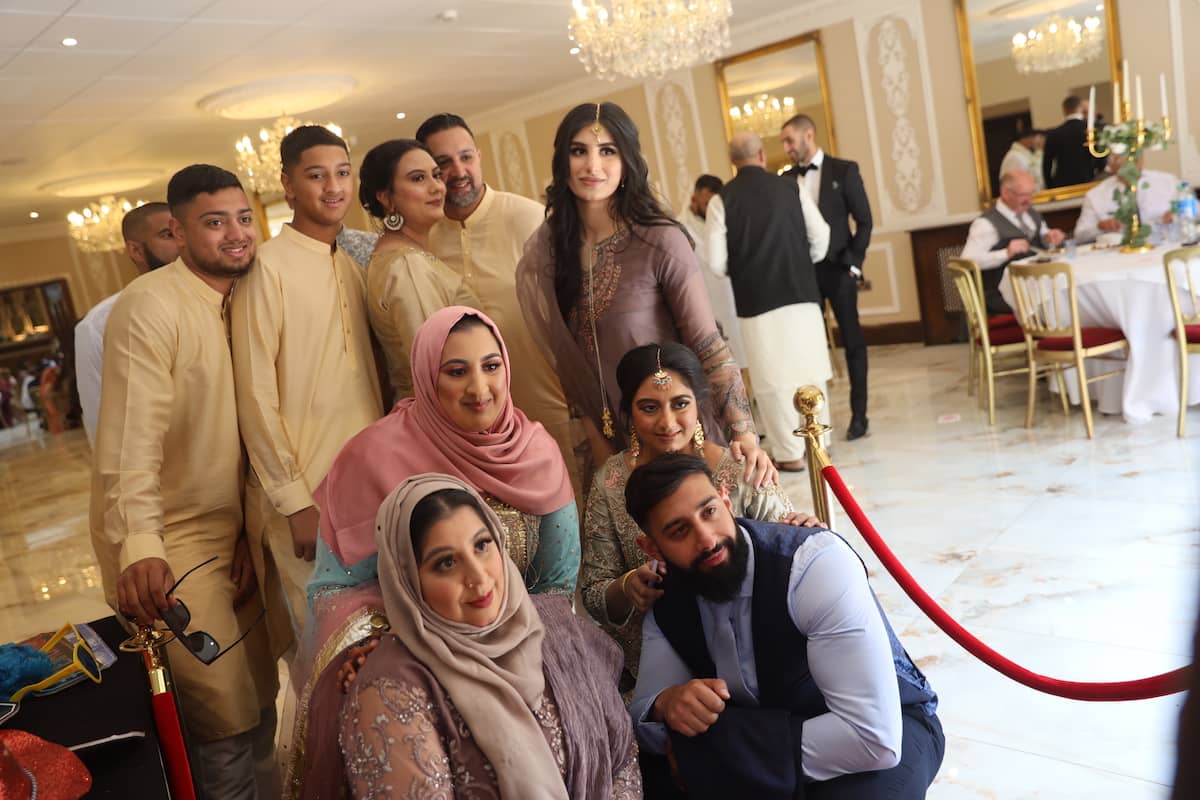 Crossley House Halifax Asian Wedding Wasim & Amrine Family 2022