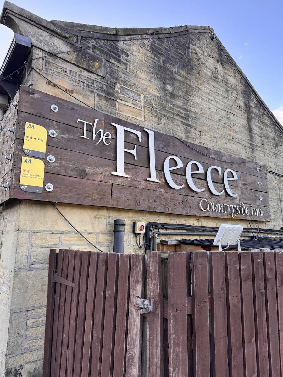 Wedding The Fleece Ripponden April 2024 Sign