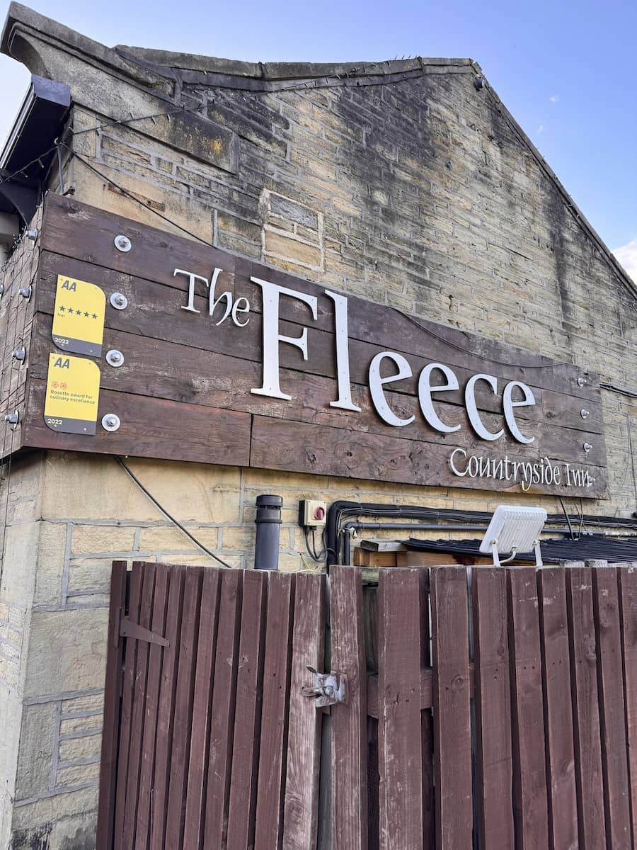 Wedding The Fleece Ripponden April 2024 Sign