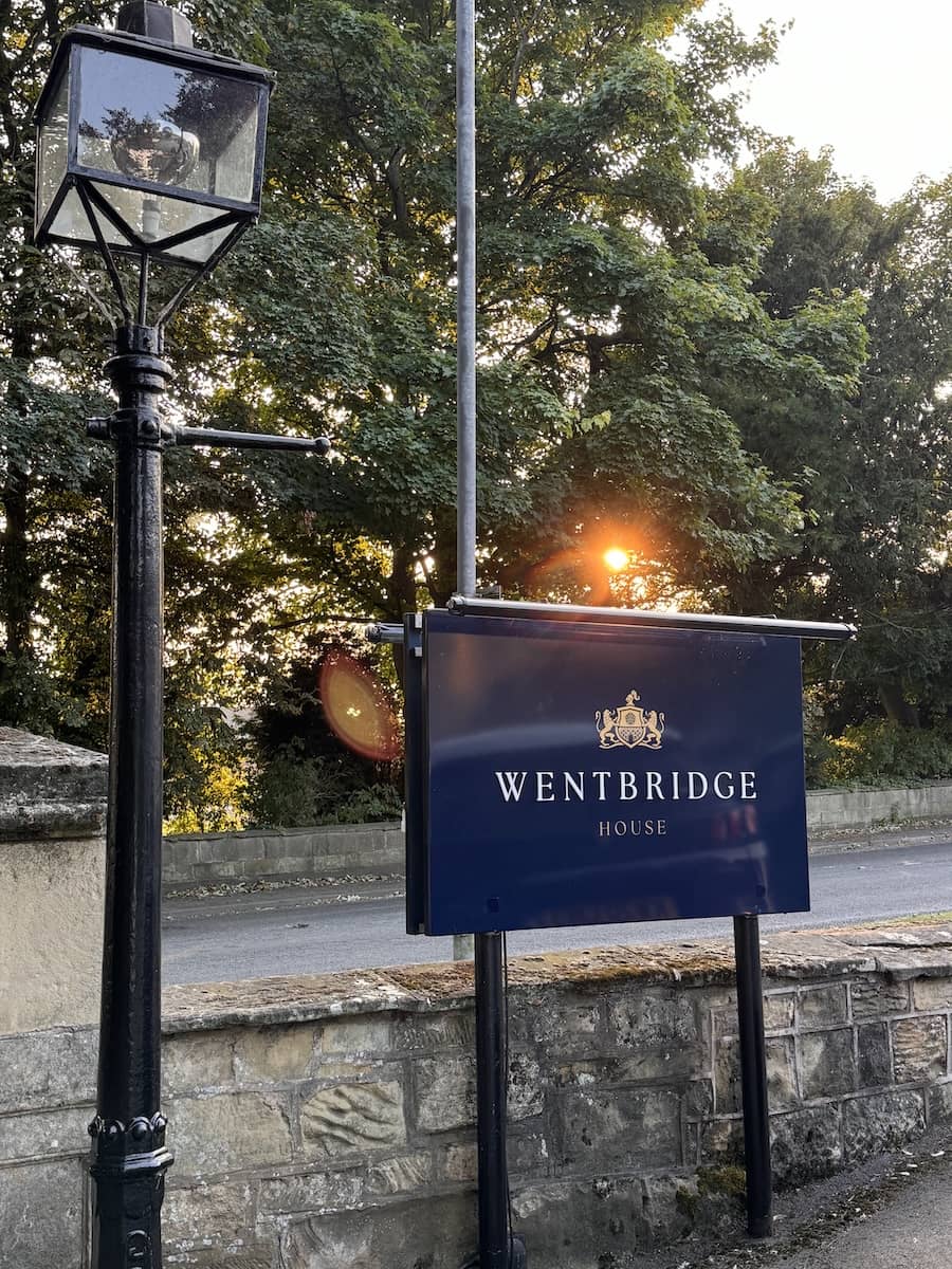 Caroline & Lees Wedding at Wentbridge House August 2024 sign