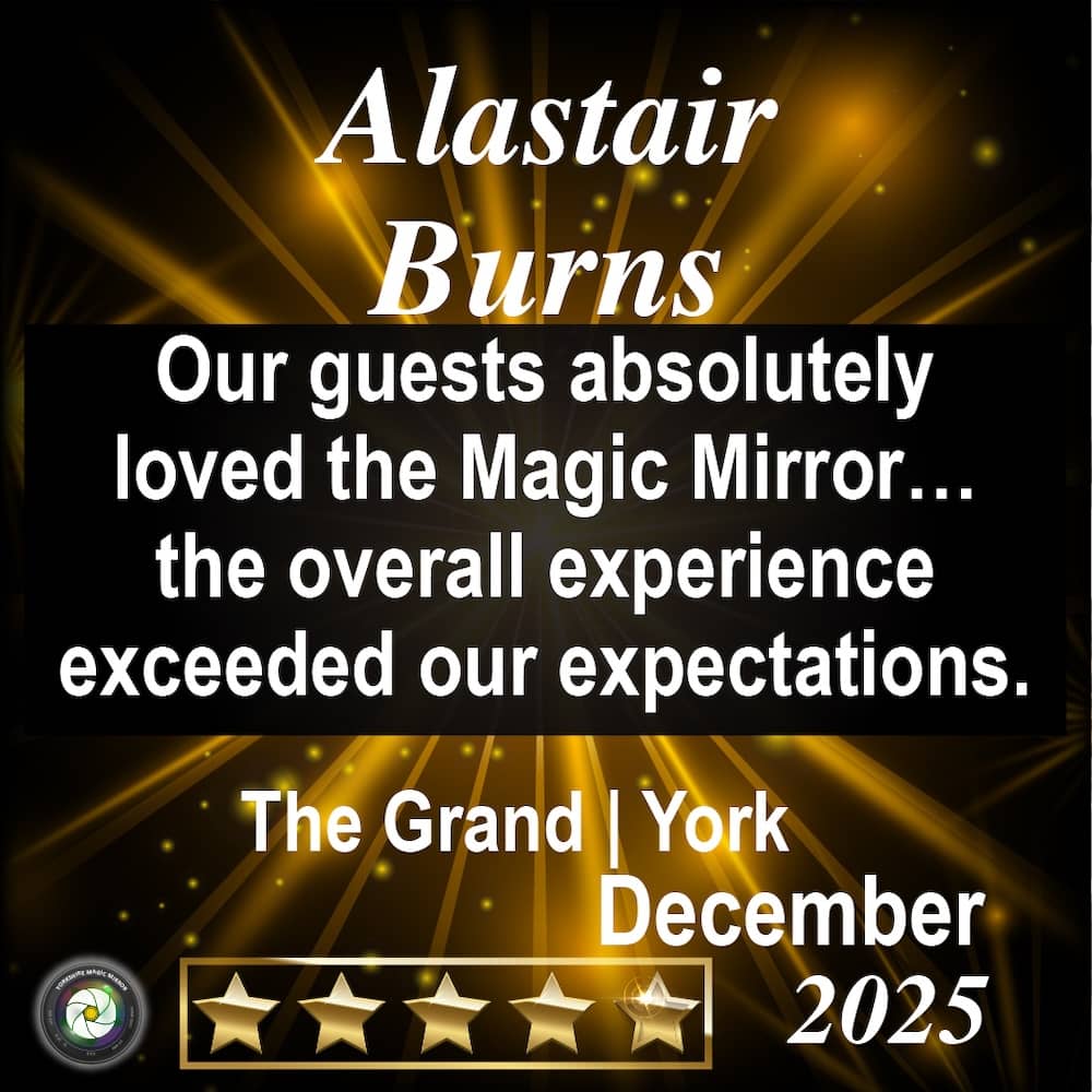 5-star review from Alastair Burns for Magic Mirror & Magic Mini