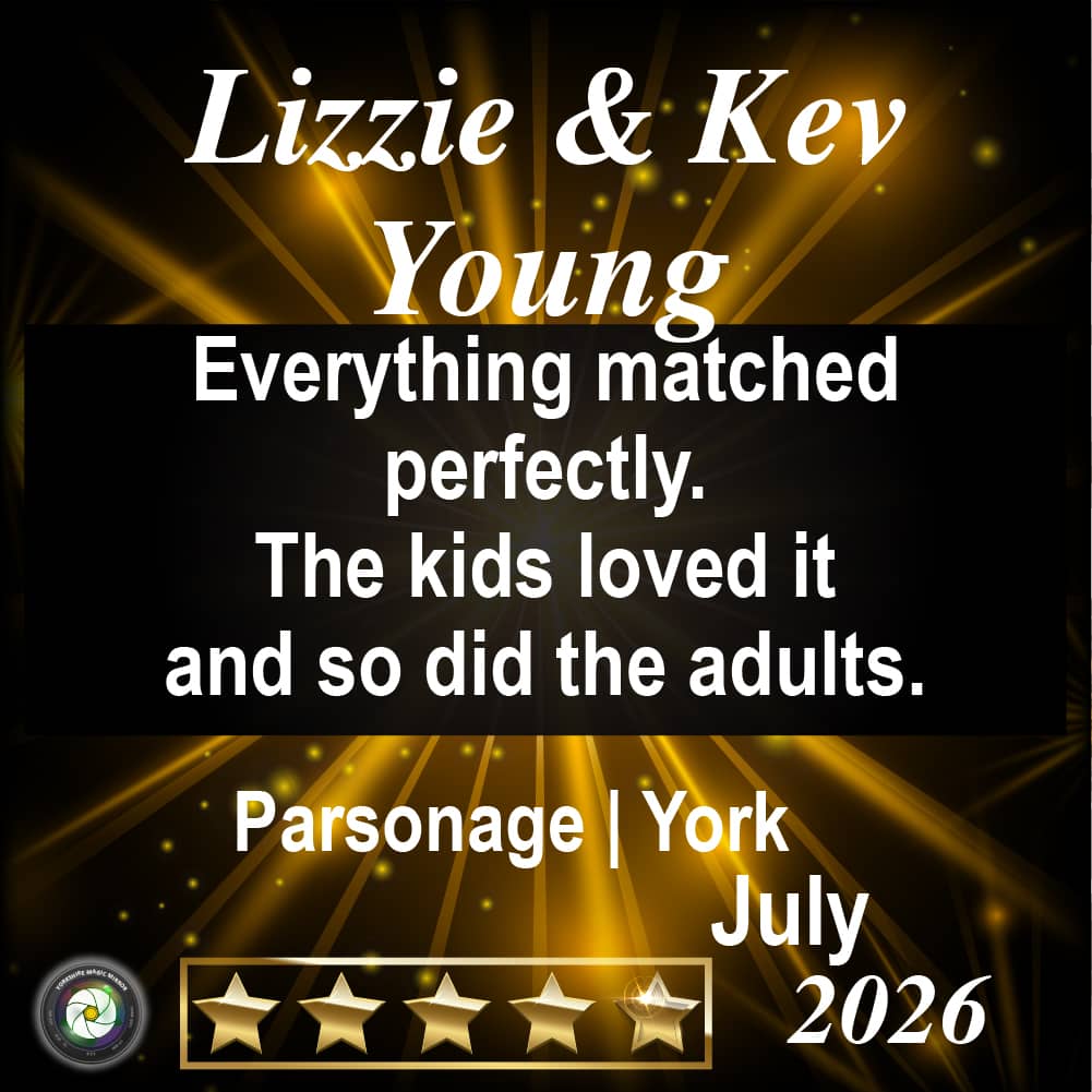 5-star review from Lizzie & Kev Young for Magic Mirror