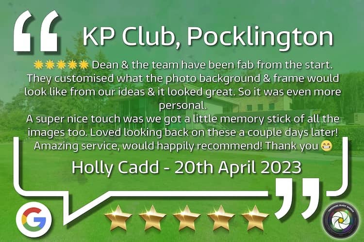 KP Club Pocklington April 2023 Liam & Hollys Wedding