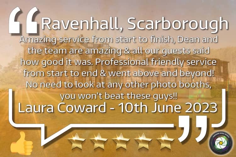 Ravenhall Scarborough June 2023 Laura & Jez Cowards Wedding