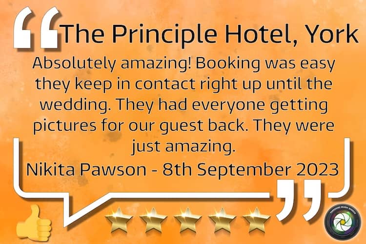 Nikita & Martins Wedding September 2023 The Principle Hotel York