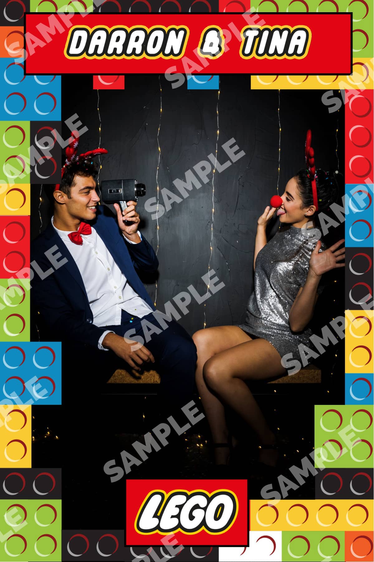 Sample Yorkshire Magic Mirror print (Lego style)