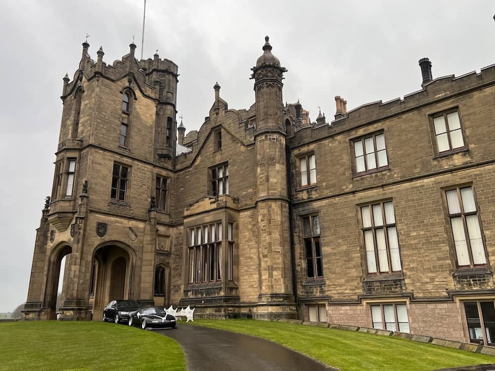 Exterior of Allerton Castle wedding venue in North Yorkshire
