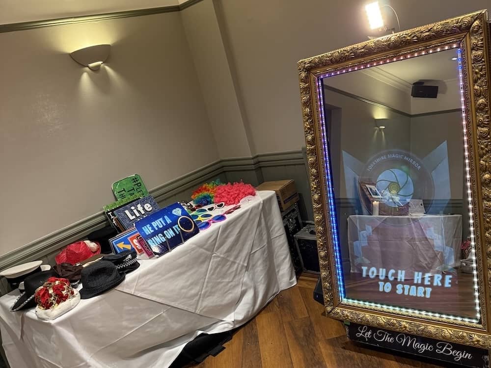 Magic Mirror setup at Chevin Country Park Hotel & Spa