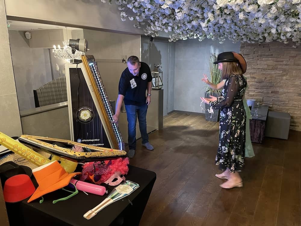 Magic Mirror setup at The Crown Hotel Bawtry