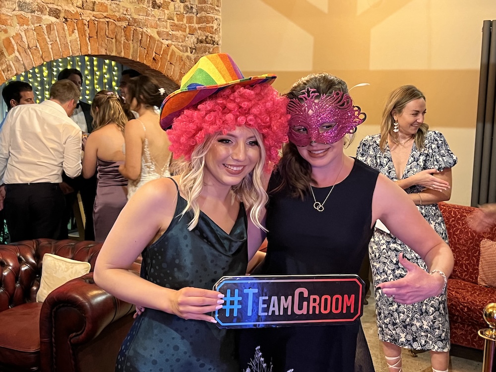 Photo booth fun at Cundall Lodge Farm