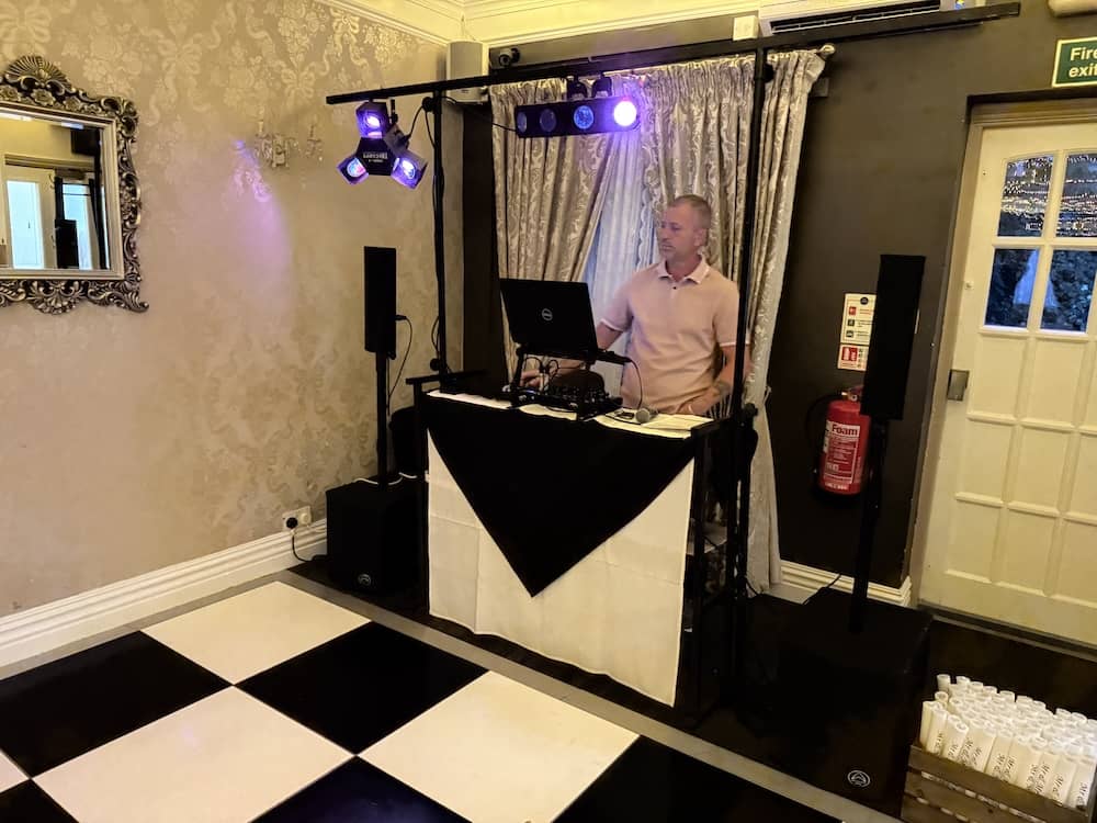 Dimplewell Lodge wedding DJ in Ossett