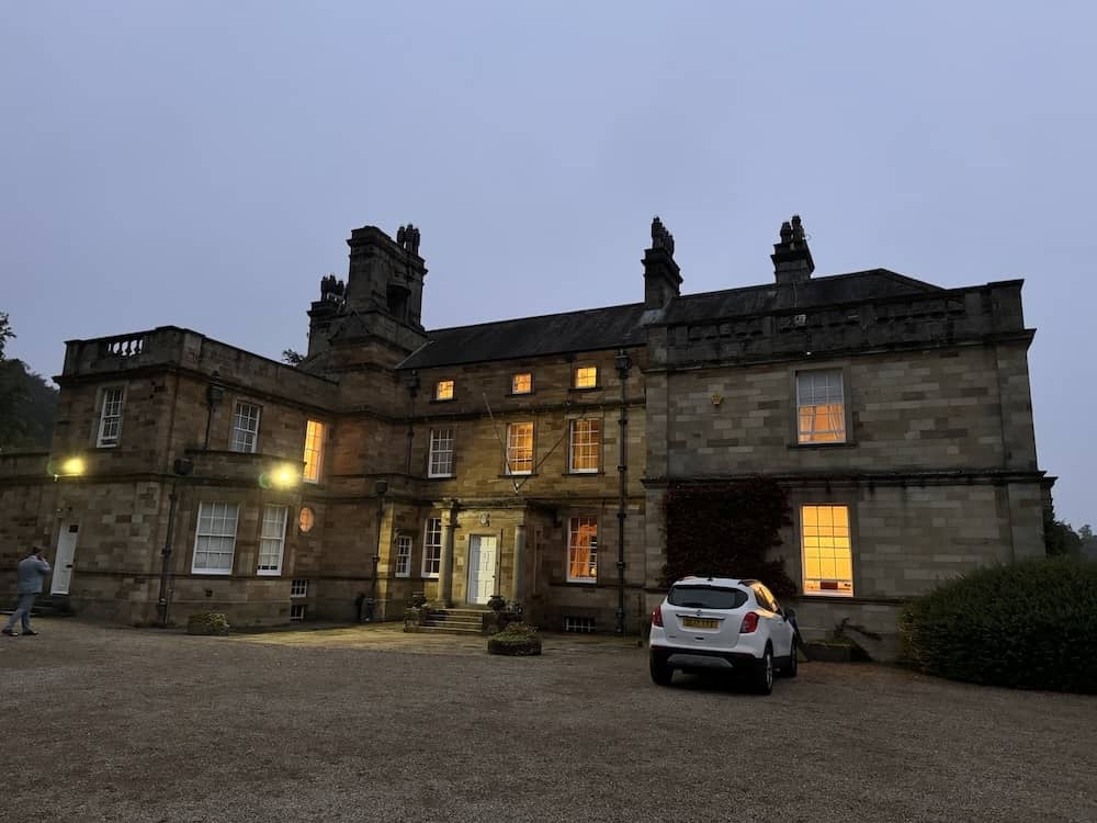 Evening wedding venue at Egton Manor