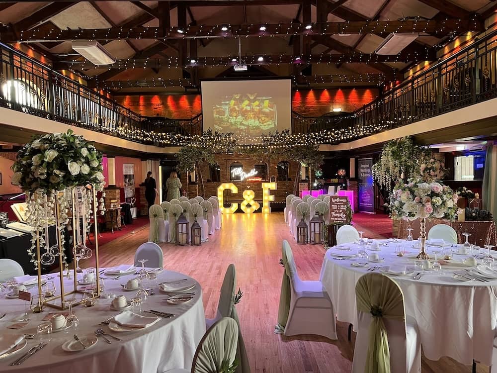 Wedding reception room at The Engine Shed Wetherby