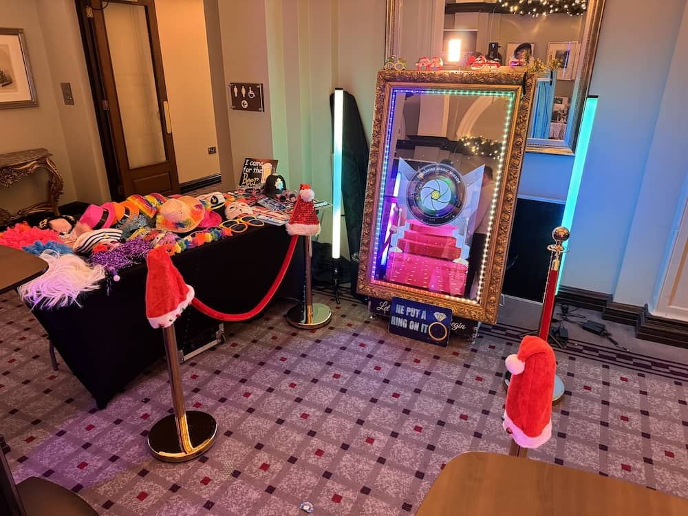 Wedding guests using the Magic Mirror at The Grand York