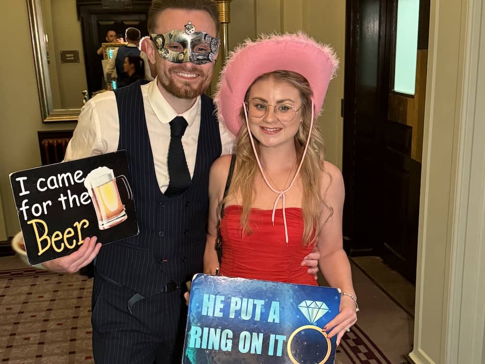 Wedding reception space at The Grand York