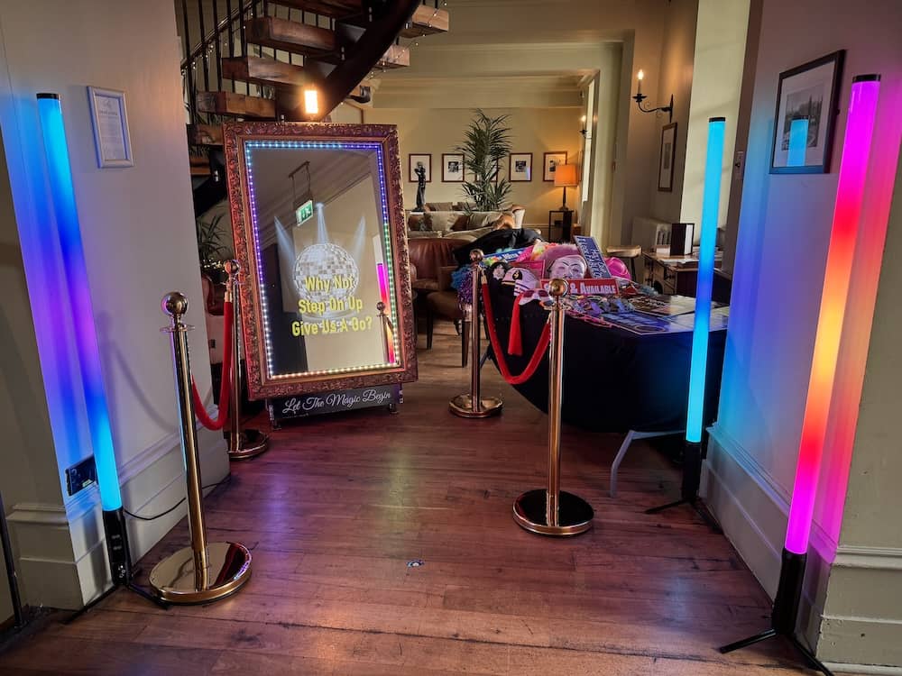 Wedding guests using the Magic Mirror at Hotel du Vin York