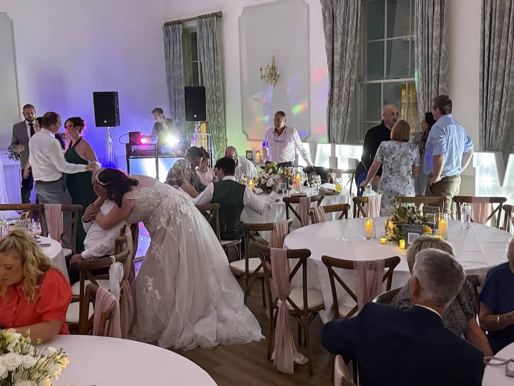 Evening wedding party at Owston Hall