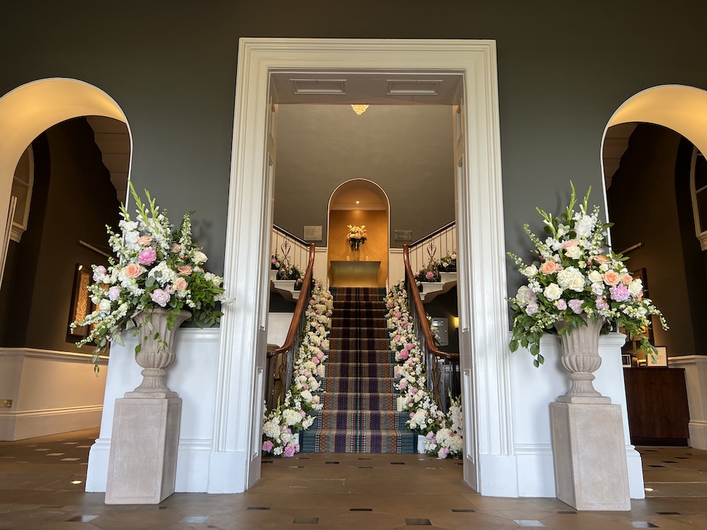Wedding guests using the Magic Mirror at Rudding Park