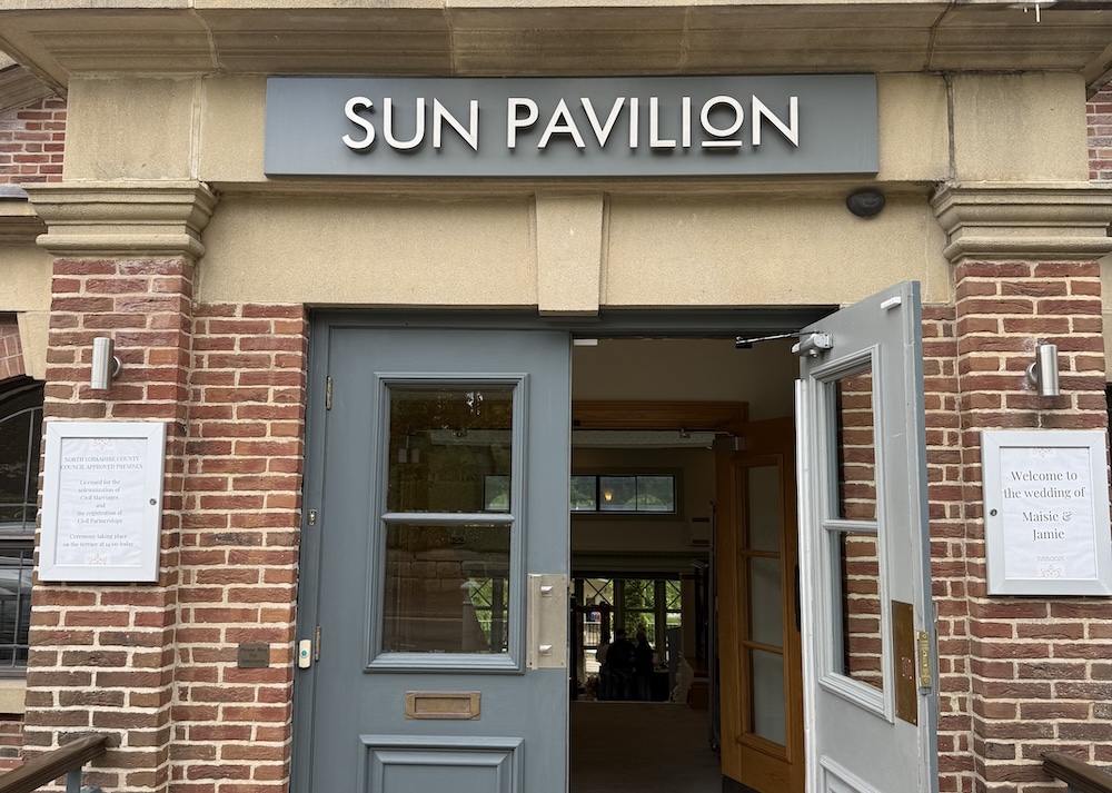 Sun Pavilion wedding venue in Harrogate