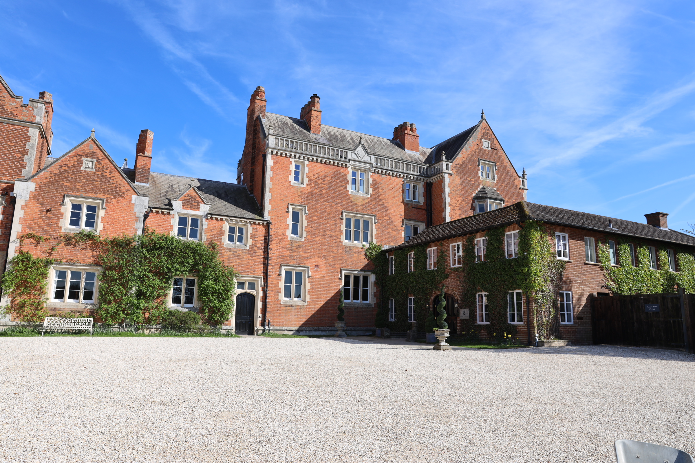 Front door at Thicket Priory wedding venue