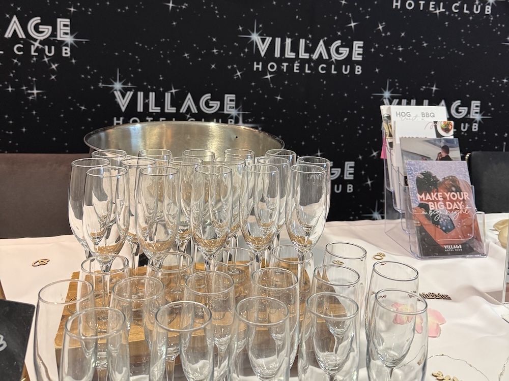 Wedding table styling at Village Hotel Leeds South