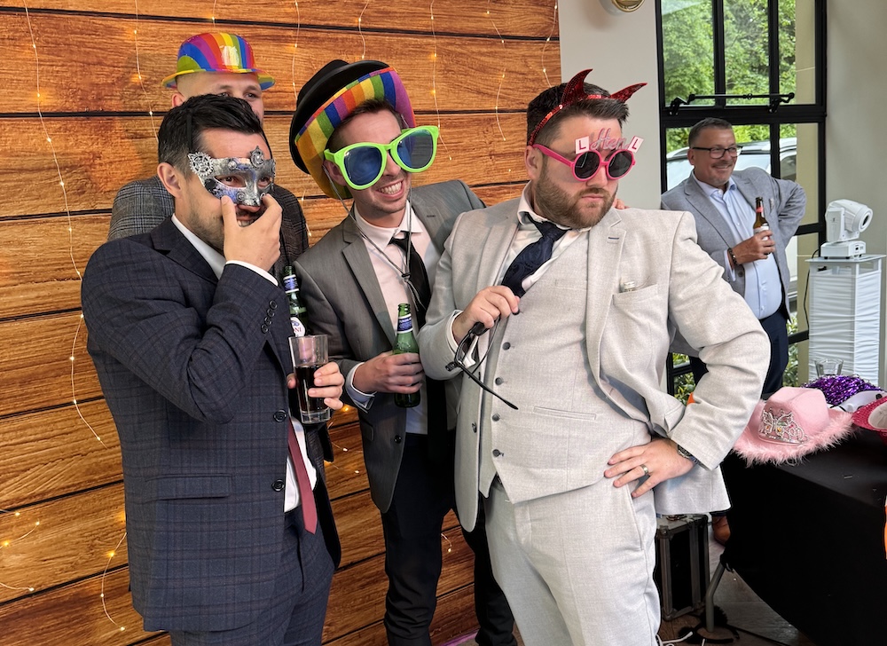 Evening wedding party at Woodlands