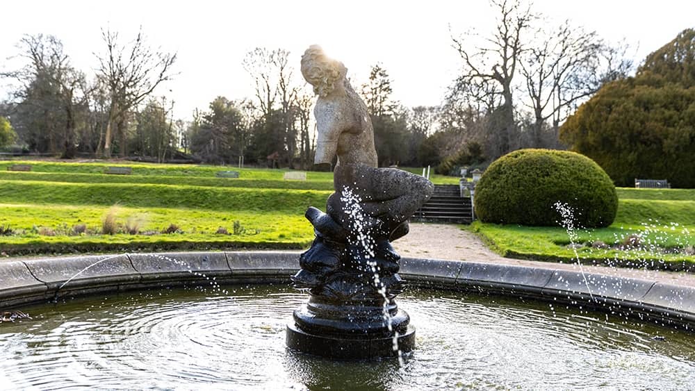Wortley Hall country house fountain